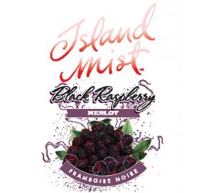 ISLAND MIST BLACK RASPBERRY MERLOT WINE LABELS 30/PACK