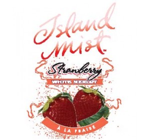 ISLAND MIST STRAWBERRY WHITE MERLOT WINE LABELS 30/PACK