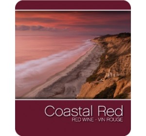 COASTAL RED WINE LABELS 30/PACK 