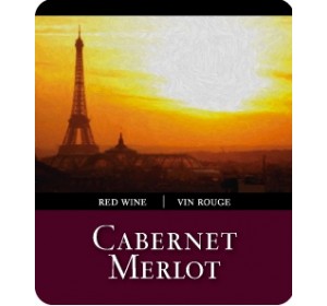 CABERNET MERLOT WINE LABELS 30/PACK