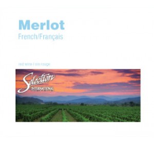 SEL INT'L FRENCH MERLOT WINE LABELS 30/PACK