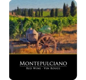 MONTEPULCIANO WINE LABELS 30/PACK