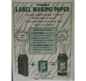 WHITE LABEL-MAKING PAPER PK/18 
