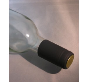 BLACK PVC SHRINK CAPSULES 30/BAG