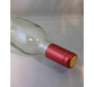 METALLIC SOLID RUBY RED PVC SHRINK CAPSULES 30/BAG