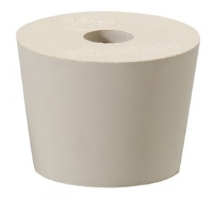 #6.5 DRILLED RUBBER STOPPER 