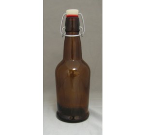 16 OZ AMBER E.Z. CAP BOTTLES 12/CASE