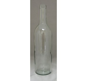 750mL CLEAR BORDEAUX FLAT BOTTOM BOTTLES 12/CASE