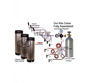 3 Faucet Refrigerator Economy Conversion Kit for Homebrew 3 kegs
