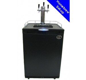 Triple tower with black door- homebrew value line (no kegs included)