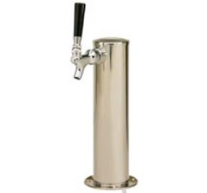 Single Faucet 3" Stainless Tower