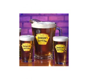Personalized Yellow Tavern Set of 4 Pint Glasses And 1 Pitcher